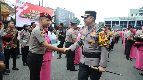 Polresta Malang Kota Awali 2026 dengan Kenaikan Pangkat 86 Personel Polri