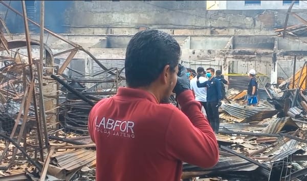Tim Labfor Polda Jateng Identifikasi Kebakaran Pasar Pagi Pemalang