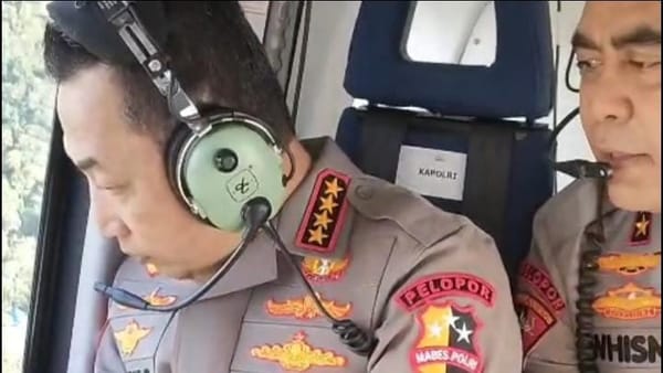 Tinjau Udara Banjir Longsor Sumut, Kapolri dan Bhayangkari Janji Percepatan Bantuan