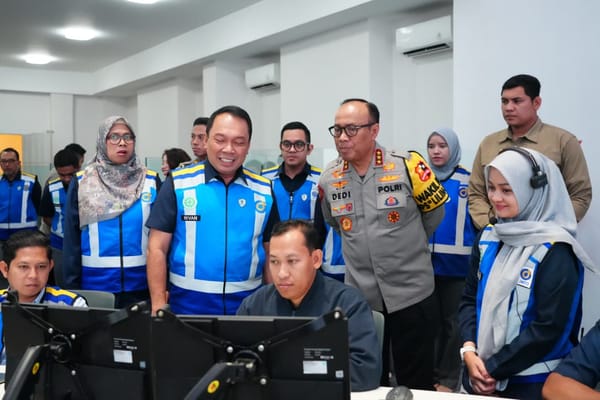 Wakapolri Pantau Arus Balik Nataru di Command Center Tol Jasa Marga Jatiasih