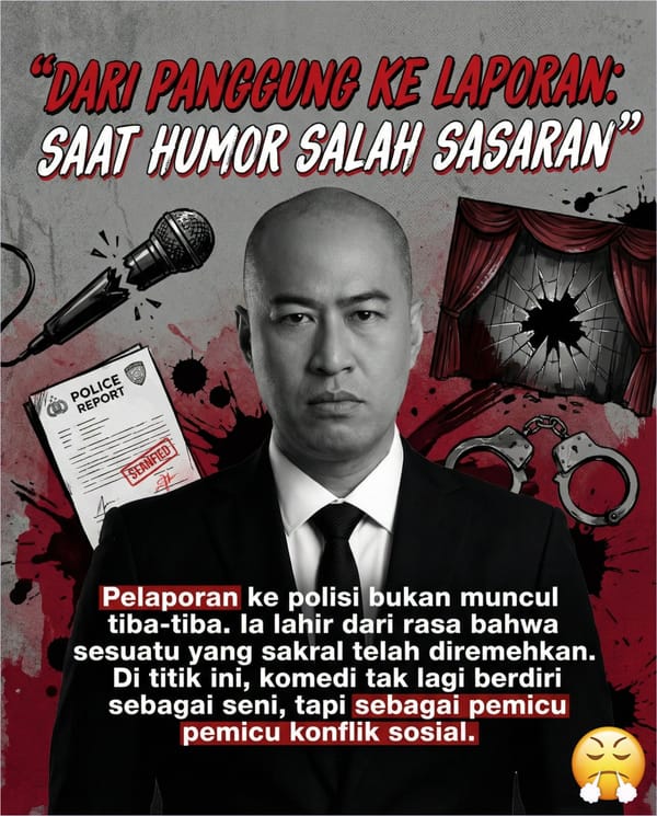 Humor Tak Selalu Netral: Ketika Yang Sakral Dijadikan Bahan Tertawaan