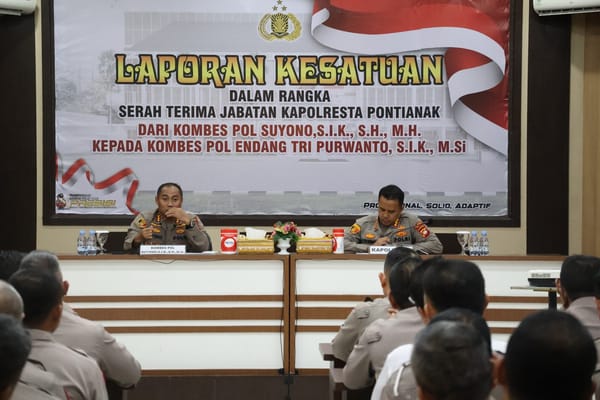 Paparan Kamtibmas hingga Inovasi, Ini Isi Laporan Kesatuan Kapolresta Pontianak