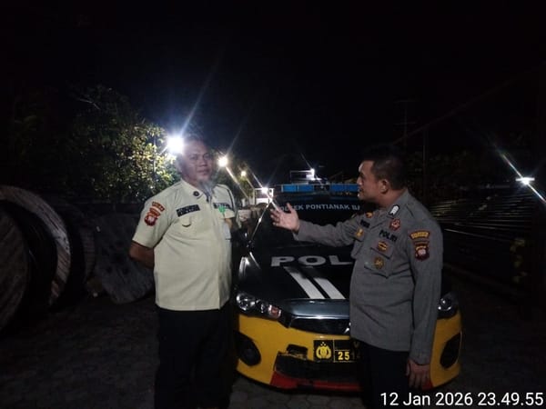 Jaga Kamtibmas, Patroli Enggang Resta Pontianak Gencar Sambang dan Dialog dengan Warga