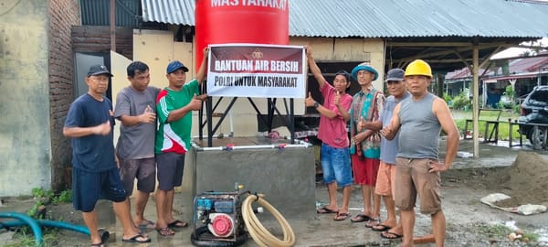 Pascabencana Padang Pariaman, Polri Hadirkan Puluhan Sumur Bor untuk Warga