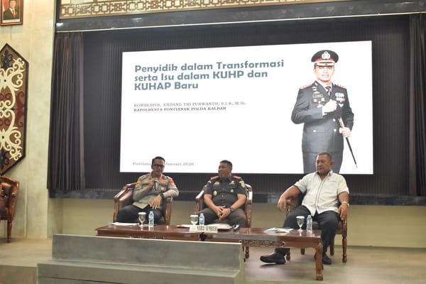 Menuju Penegakan Hukum Terpadu, Kapolresta Pontianak Hadir di FGD Kejaksaan