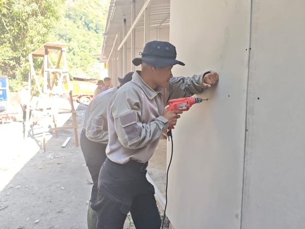 Progres Pembangunan Huntara Puluik Puluik di Wilayah Polda Sumatera Barat Terus Dikebut