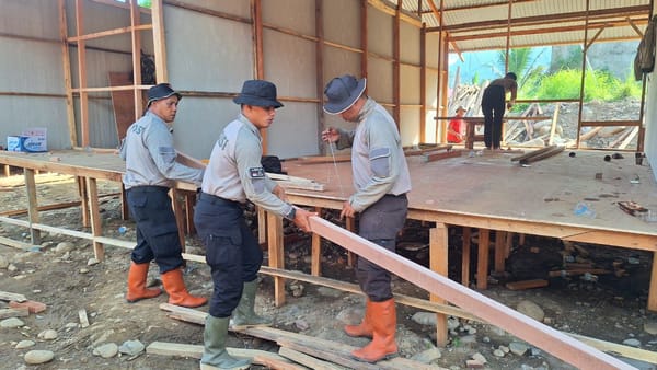 Pascabanjir Bandang, Polres Bireuen Turun Tangan Pulihkan SD Negeri 11 Kutablang