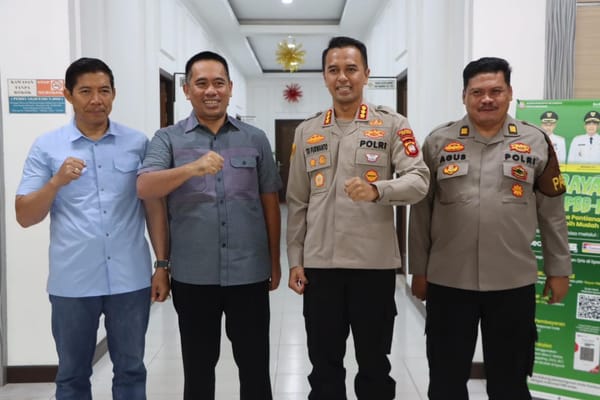 Kapolresta Pontianak Jalin Silaturahmi dengan Ketua DPRD Kota Pontianak