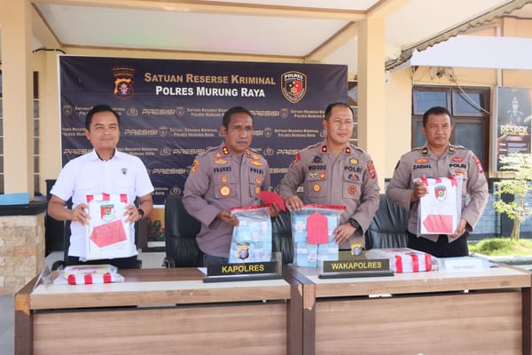 Polres Murung Raya Rilis Kasus Korupsi APBDes Olung Olu, Mantan Kades Ditetapkan Tersangka Rugikan Negara Ratusan Juta Rupiah