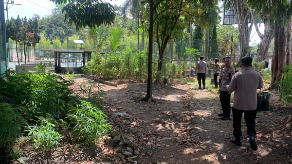 Pekarangan Jadi Produktif, Polsek Dwikora Pontianak Dorong Kemandirian Pangan Warga
