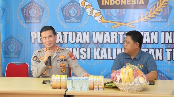 Perkuat Kemitraan, Kabidhumas Polda Kalteng Silaturahmi ke PWI dan Media