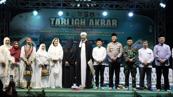 Tabligh Akbar Isra Miraj di Polda Kalteng Gaungkan Semangat Huma Betang dan Kepedulian Sosial