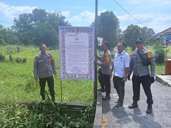 Karhutla Jadi Ancaman, Polsek Pontianak Selatan Turun Langsung Edukasi Masyarakat