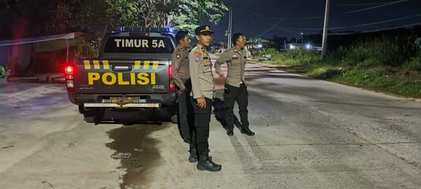 Malam Minggu Dijaga Polisi, Patroli Enggang Timur Sisir Titik Rawan Kejahatan
