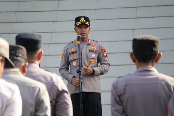 Kapolresta Pontianak Tegaskan Anggota Jauhi Narkoba Saat Apel Pagi