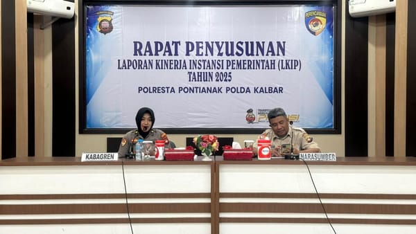 Menuju Pelaporan Transparan, Polresta Pontianak Gelar Rapat LKIP 2025