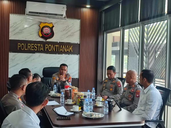 Evaluasi Gangguan Kamtibmas, Kapolresta Pontianak Pimpin Anev Mingguan