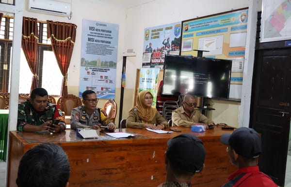 Ketua RW dan RT Sungai Jawi Ikuti Tatap Muka Kamtibmas Bersama Tiga Pilar