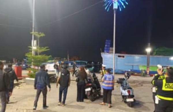 Patroli Skala Besar di Waterfront, Polresta Pontianak Ajak Warga Waspada 4C
