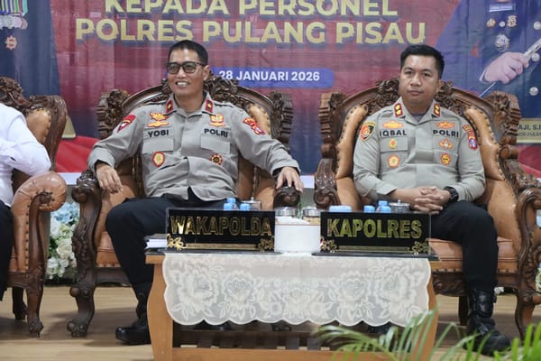 Kunjungan Kerja Perdana Wakapolda Kalteng di Polres Pulpis, Profesionalisme Jadi Penekanan