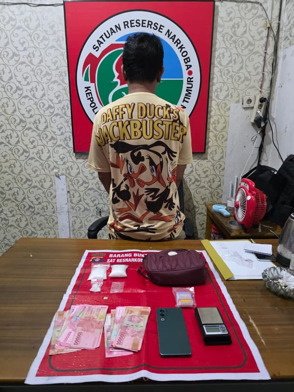 Komitmen Berantas Narkoba, Satresnarkoba Polres Kotim Bekuk AR dengan 91 Gram Sabu