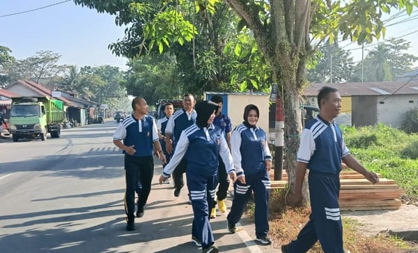Bangun Fisik dan Soliditas, Polsek Pontianak Kota Gelar Olahraga Pagi