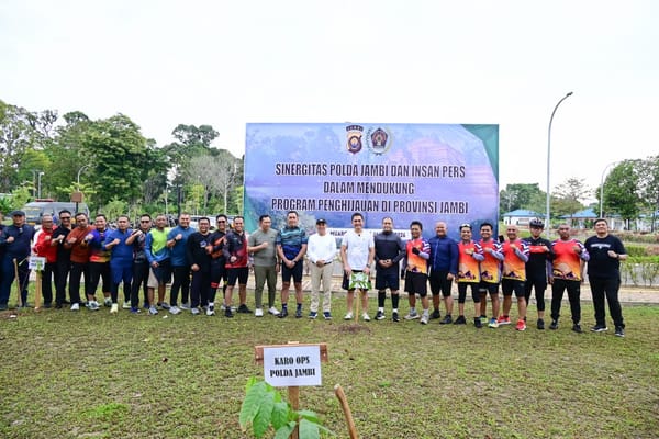 Kapolda Jambi Pimpin Farewell Ride Bersama Insan Pers, Bentuk Penghormatan untuk Waka Polda