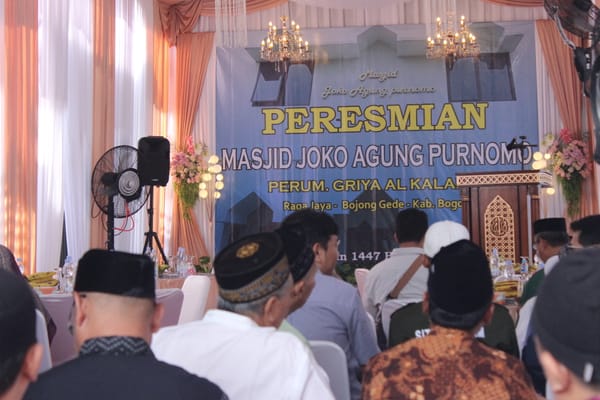 Peresmian Masjid JOKO AGUNG PURNOMO Hadirkan Kesejukan dan Semangat Kebersamaan Menyambut Ramadhan