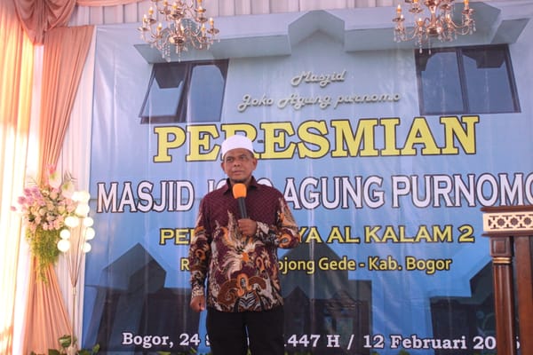Masjid Joko Agung Purnomo Diresmikan, Warga Kampung Sawah Siap Makmurkan Ibadah di Bulan Suci