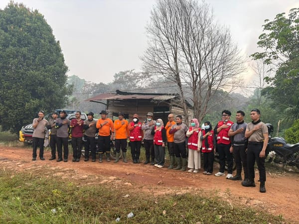 Kasat Samapta Polresta Pontianak Turun Lapangan Lakukan Ground Check Titik Api