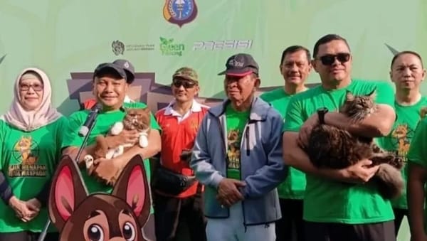 Pet Parade Polda Riau, Menghormati Reno dan Pesan Kemanusiaan
