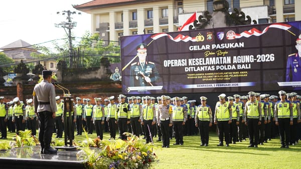 Irwasda Polda Bali Pimpin Apel Gelar Pasukan Keselamatan Agung-2026