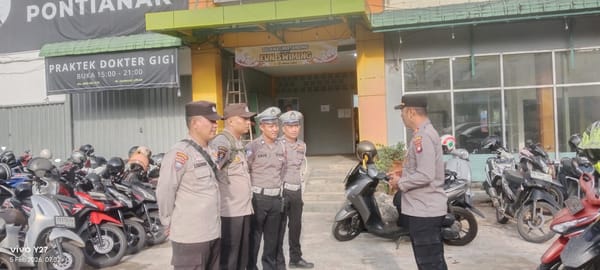 Pengamanan Swimming With Aming Coffee, Polsek Pontianak Kota Terjunkan Personel
