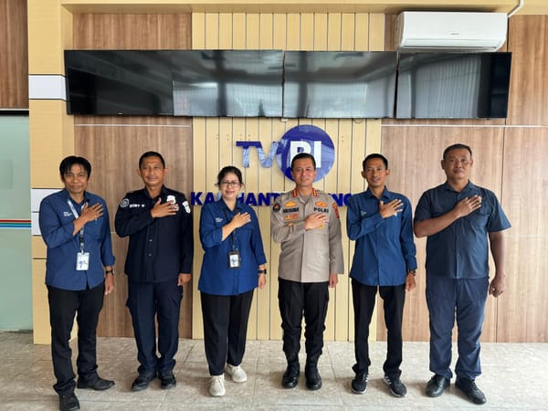 Perkuat Sinergi Informasi Publik, Kabidhumas Polda Kalteng Sambangi TVRI Kalteng