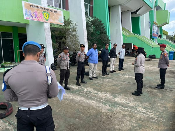 Liga 4 Kalbar Bergulir Aman, Kapolsek Pontianak Selatan Cek Langsung Pengamanan