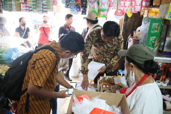 Cegah Lonjakan Harga, Satgas Pangan Polda Bali Awasi 14 Bapokting di Pasar Kreneng