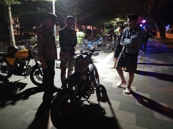 Jalan Ahmad Yani Jadi Sasaran Patroli Stasioner Polsek Pontianak Selatan