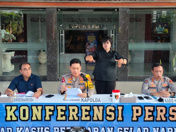 Ungkap Kasus Narkoba Polda Bali Sita BB Capai 10 Kg