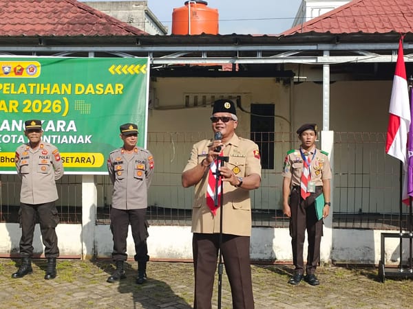 Sat Binmas Polresta Pontianak Dorong Jiwa Disiplin Lewat Diklatsar Saka Bhayangkara