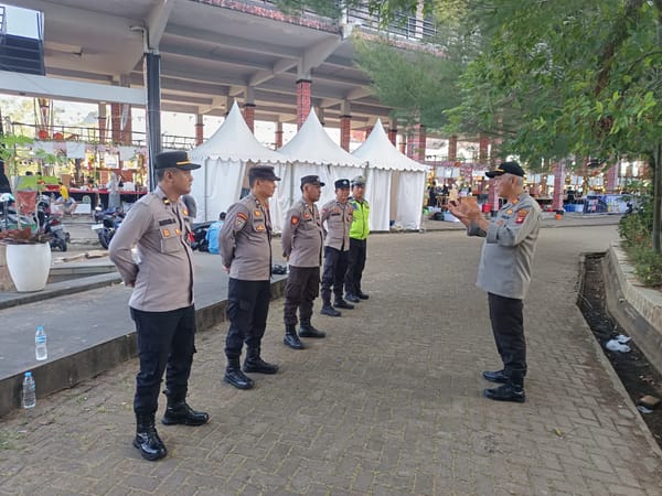 Polresta Pontianak Siagakan Personel Amankan Road Show Kuliner di Rumah Radang