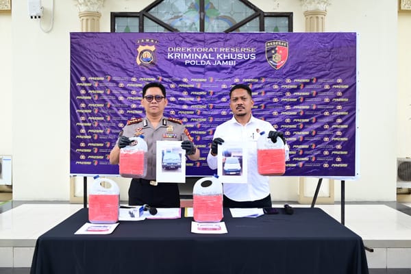 Ditreskrimsus Polda Jambi Selidiki Pengangkutan BBM Subsidi Ilegal Terkait Aktivitas PETI