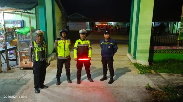 Polsek Pontianak Barat Amankan Pawai Obor Sambut Ramadhan 1447 H