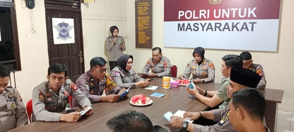 Bersih Hati Sambut Ramadan, Polsek Pontianak Selatan Perkuat Iman dan Soliditas Personel