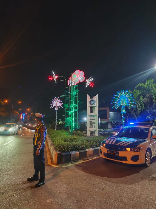 Operasi Malam Polresta Pontianak! Remaja Nongkrong dan Balap Liar Dibubarkan