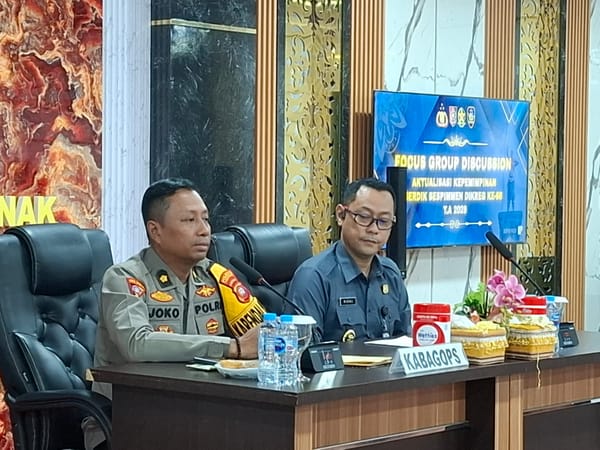Bahas Kepemimpinan Moral dan Literasi, Serdik Sespimmen Polri Dikreg 66 Sambangi Polresta Pontianak