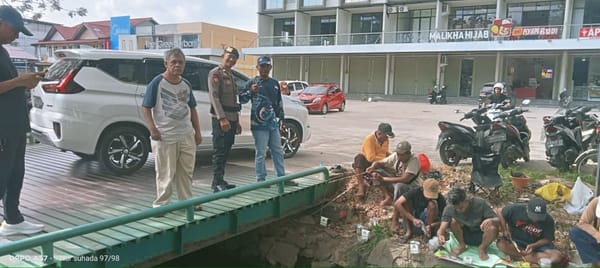 Polisi Pastikan Keamanan Lomba Mancing Dalam Parit di Jalan Ampera
