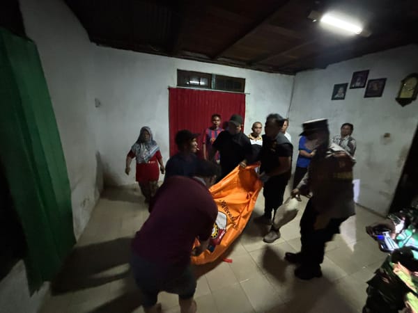 Gercep! Pawas dan Samapta Polresta Pontianak Amankan TKP Penemuan Mayat di Pontianak Selatan