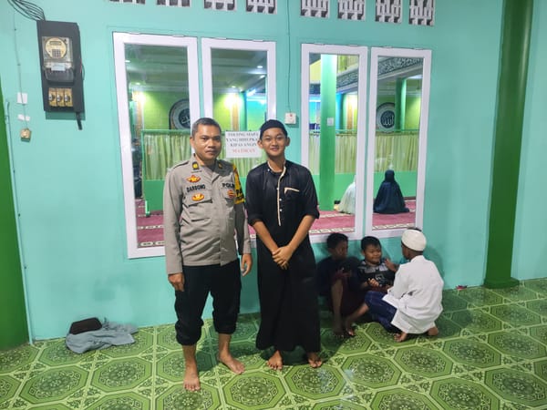 Hari Pertama Ramadan, Polsek Pontianak Barat Pastikan Tarawih Aman dan Lancar