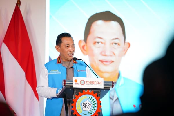 Di HUT KSPSI Harpekindo, Kapolri Ajak Perkuat Kolaborasi Demi Perlindungan Pekerja