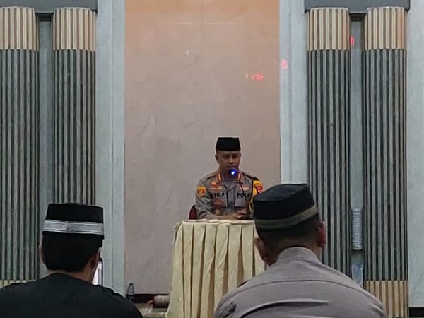 Melalui Subuh Keliling, Kapolresta Pontianak Sampaikan Pesan Kamtibmas Jelang Ramadhan 1447 H